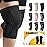CAMBIVO Knee Brace Support(2 Pack), Knee Compression Sleeve for Running, Hiking, Basketball, Arthritis, ACL, Meniscus Tear, Knee Pain Relief and Injury Recovery (Upgrade-Black,XXX-Large)