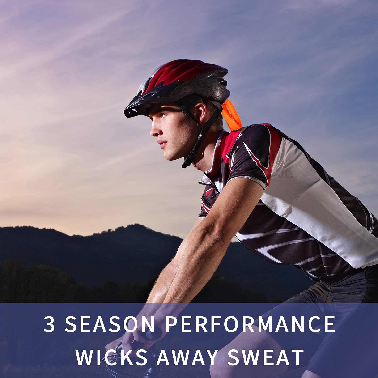 SIQITECH Sport Bandana Mütze - Atmungsaktive Radmütze Mit UV Schutz Für Outdoor Aktivitäten