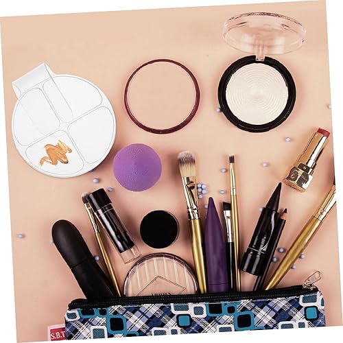 Beaupretty 2pcs Cosmetic Mixing Plates Blending Tray for Foundation Nail Art Face Design for Home Use Professional Salons