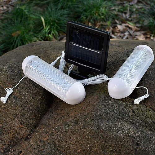 Miniatura 7 de Luz solar LED, funciona con energía solar, recargable, para garaje, trabajo, trabajo, trabajo, para jardín, exterior, interior, seguridad,