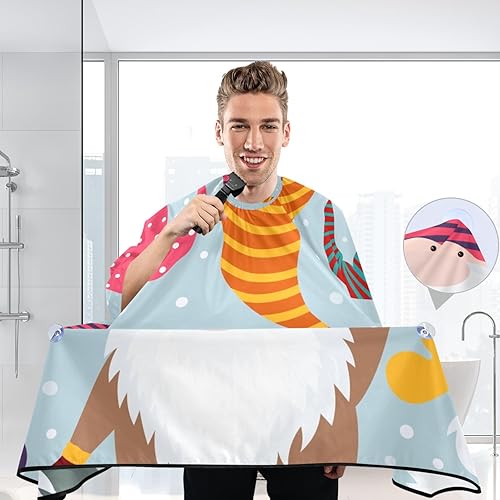 Miniatura 6 de Waterproof Barber Cape -Magic Gnomes3 Cheetah Haircut Bib for Men, Unisex Hair Cutting Cape(8rp1a)