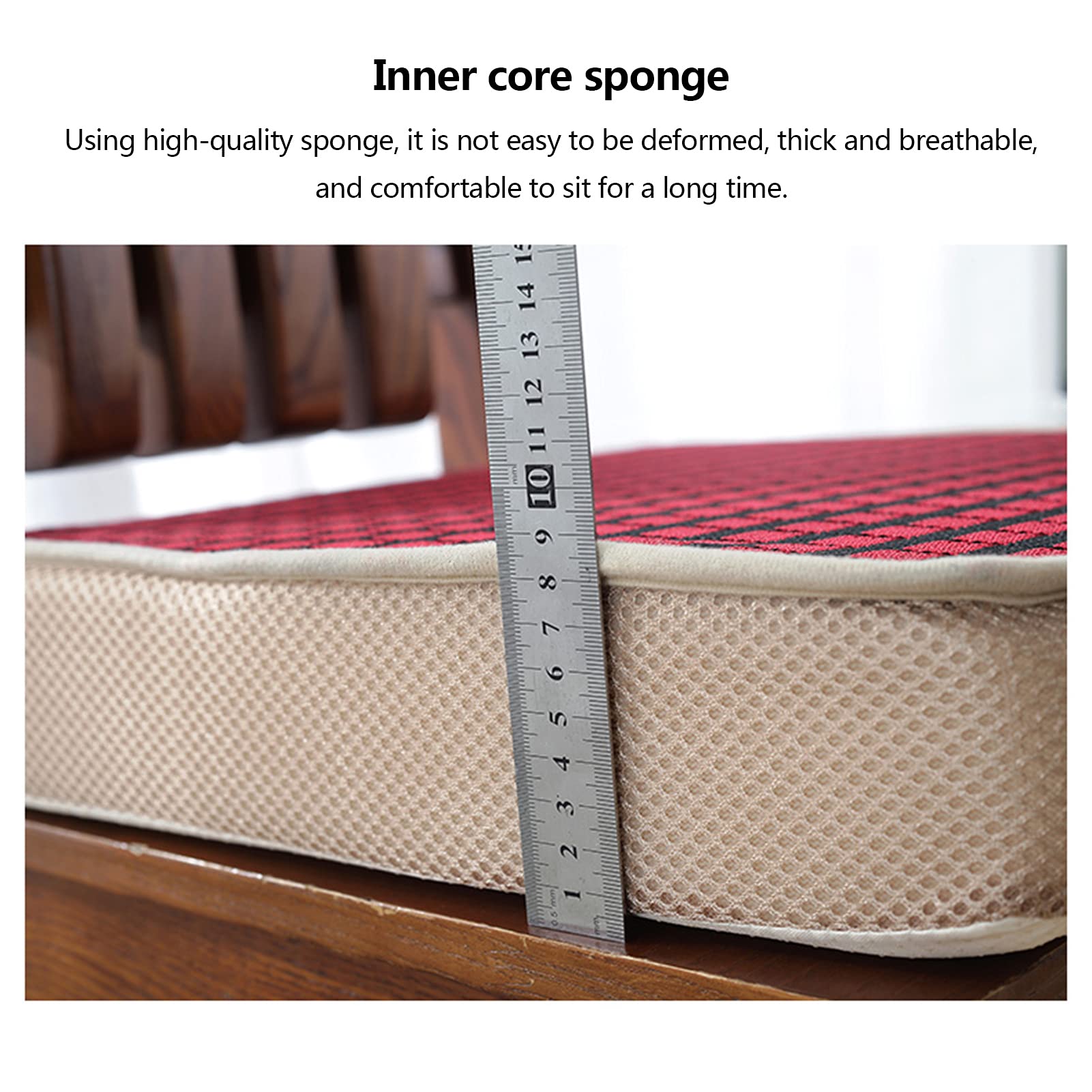 Cojín de asiento antiescaras de 50 x 50 cm, funda extraíble con cremallera, cómodo, antideslizante, transpirable, para cocina, dormitorio, oficina, alivio de presión