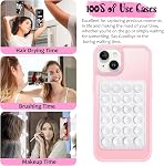 Poignée collante pour téléphone en silicone, poignées d'aspiration pour téléphone collant, 8 Pcs Silicone haute viscosité entreprise stable outil pratique portable, adapté pour les téléphones mobiles fixes Etc
