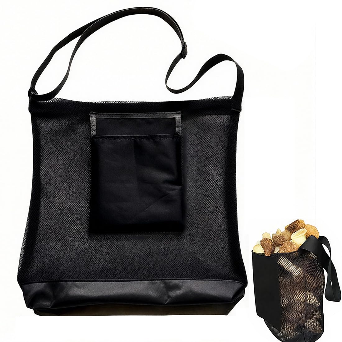 Borsa per la Caccia Ai Funghi,Borsa per la Raccolta della Frutta, Per La Raccolta Della Frutta Borsa Per La Raccolta Con Custodia In Rete Di Grande Capacità Tracolla Regolabile