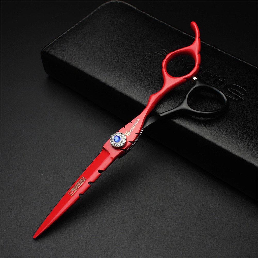 Tijeras profesionales de peluquería de 15,24 cm de 440C de corte y adelgazamiento de pelo (juego de tijeras)
