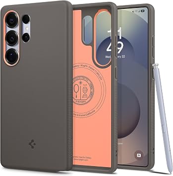 Spigen Galaxy S25 Ultra Case Nano Pop Magfit Papaya Grey