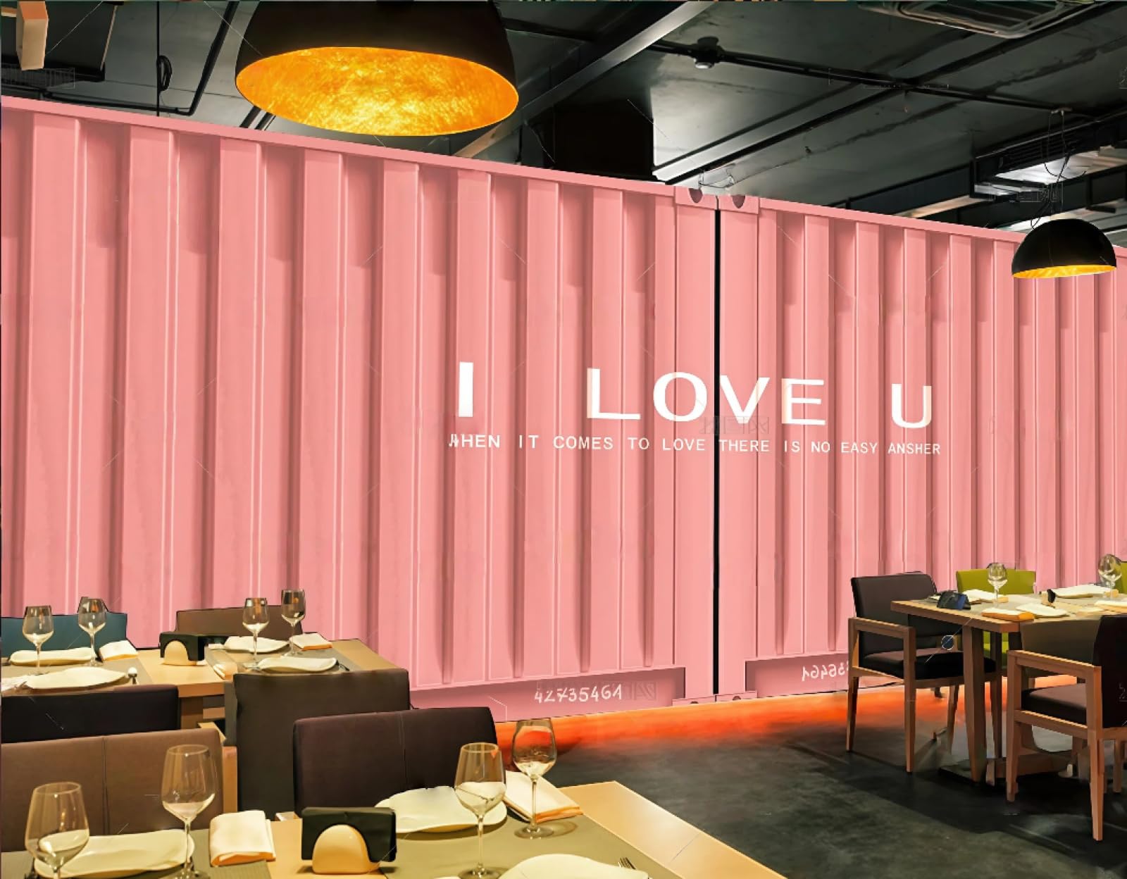 Tapeta Retro Nostalgiczny Pojemnik Pomarańczowy Popołudniowa Herbata Napój Cukiernia Bar Tło Ściana Zachodnia Restauracja Tapeta Kawiarnia Mural, 3D, 150 x 105 cm