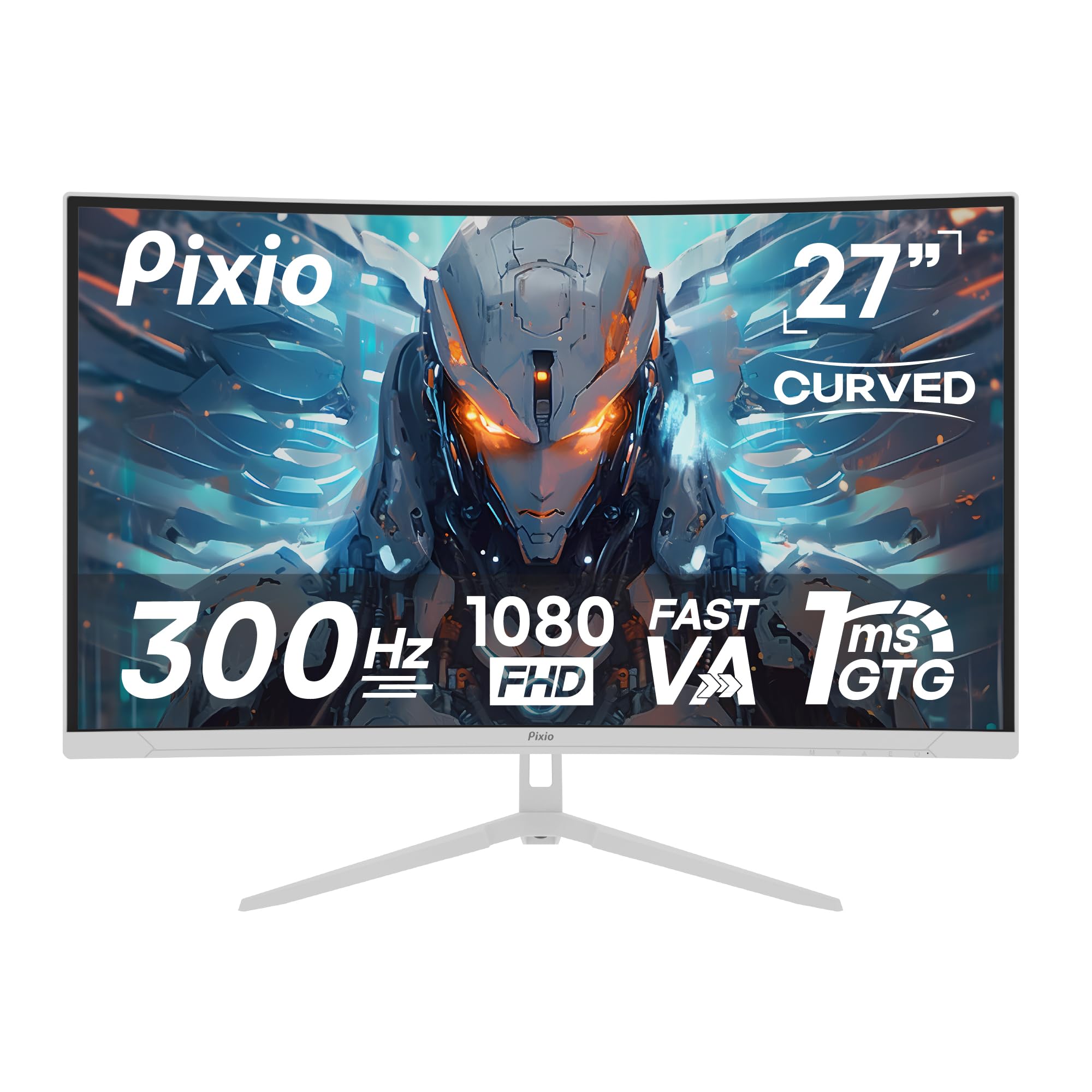 Amazon.com: Pixio PXC279 Wave White 27 inch 300Hz Refresh Rate FHD