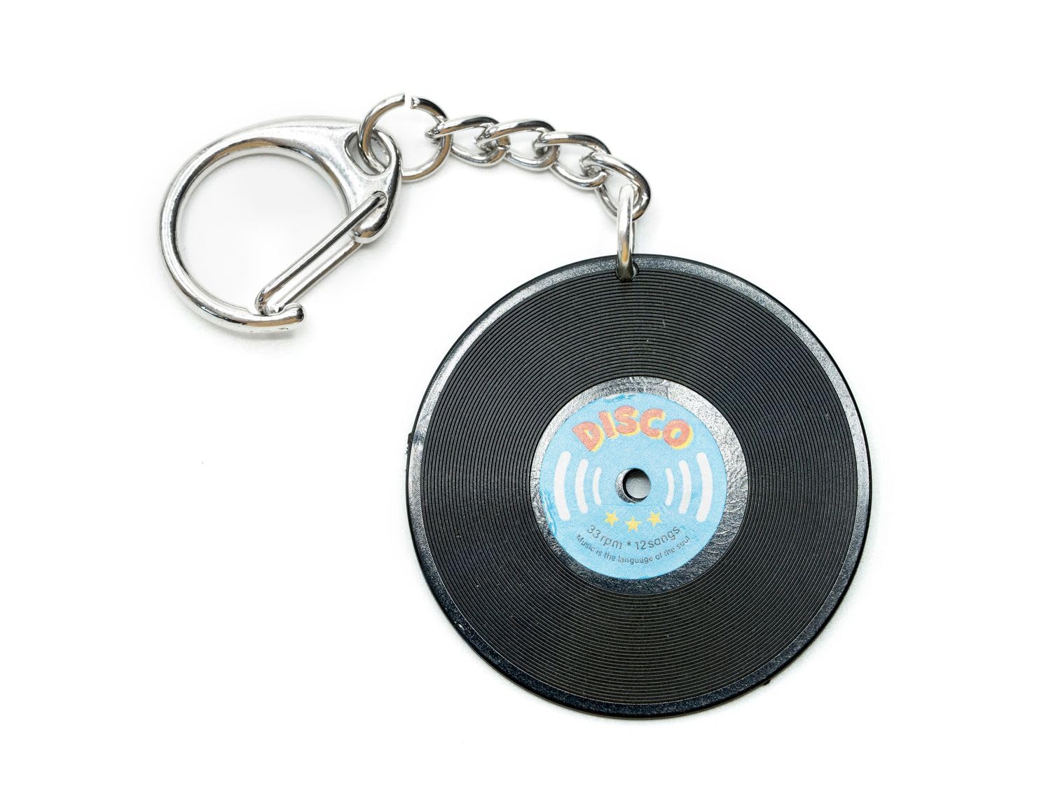 Miniblings Record Key Ring Chain Keychain DJ Music Black