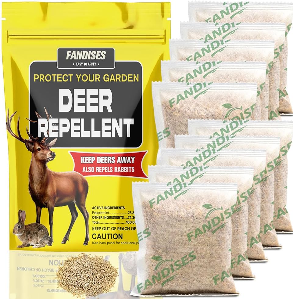 Amazon.com: Deer Rabbit Outdoor Repellent Pouches: Deer Deterrent for ...