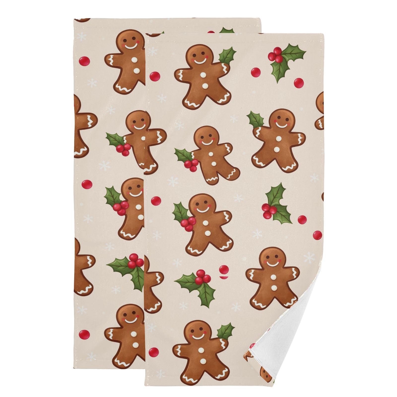 Toallas de cocina de algodón decorativas con juego de 2 toallas de mano