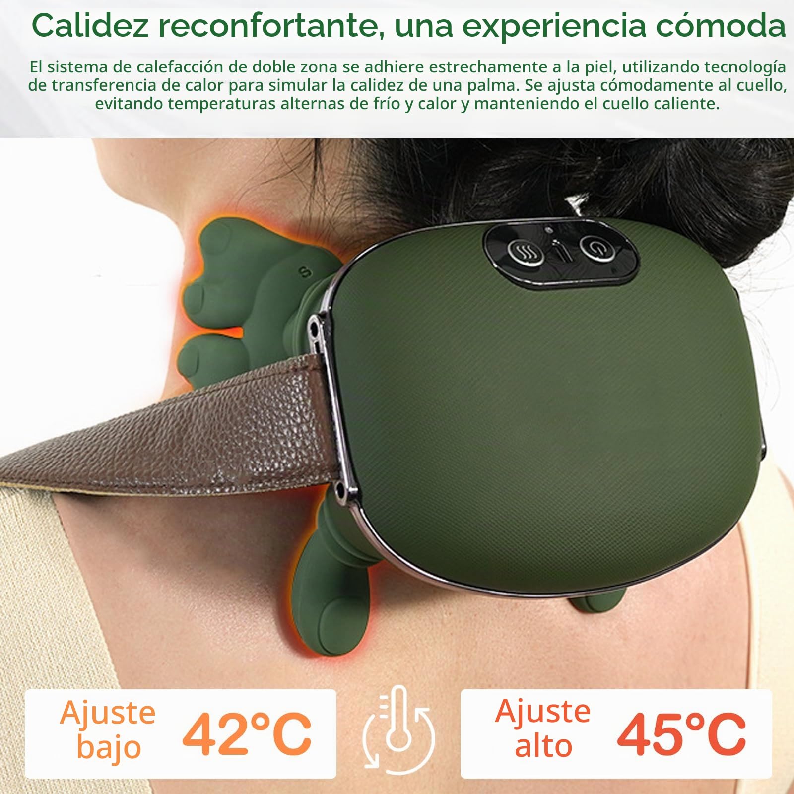 Masajeador, Espalda Massage Master Masajeador Para Hombros 3 Niveles Masaje 2 Niveles Temperatura MasajeadorEléctrico Cuello Con Calor The Master Inalámbrico Para Mujeres Y Hombres Regalos Navidad