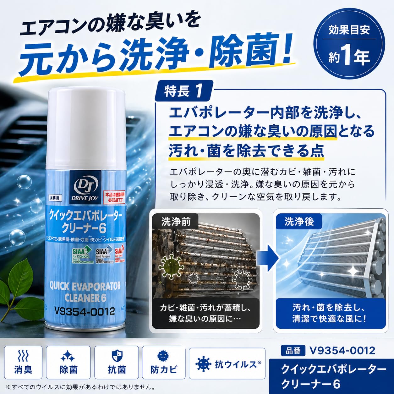 Amazon.co.jp: DRIVE JOY ドライブジョイ クイック除菌・抗菌コート Ag