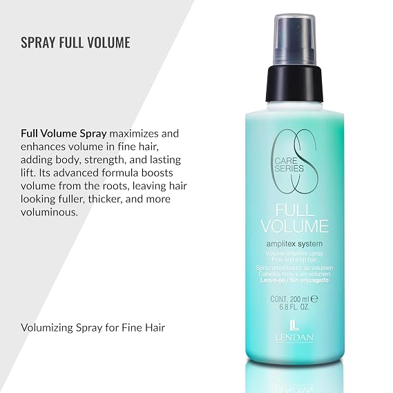Lendan - Fine Hair Volume Spray - Full Volume Volumizing Spray - 200 ml - Adds Strength and Firmness - Strengthens Hair Fiber - Increased Hair Density - Lighter and Shinier Hair