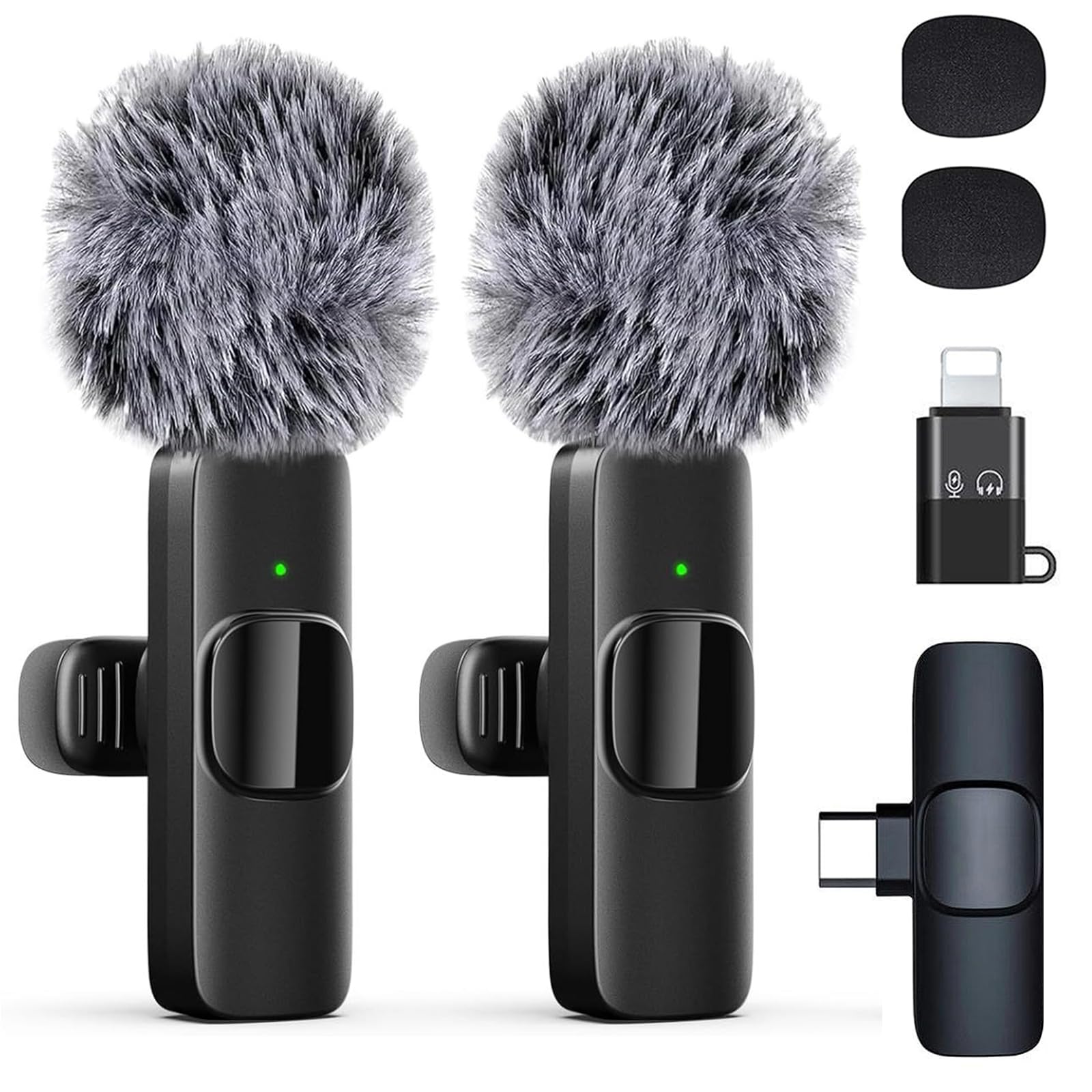 Photo 1 of LOOBOAKY Wireless Lavalier Microphone for iPhone/iPad/Android
