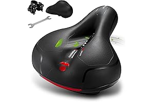 GREAN Comfortable Bike Seat for Women with Wide Design and Dual Shock Absorbing Balls