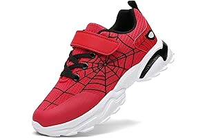 Marvel Spider-Man Spider Logo Athletic Running Shoes for Kids