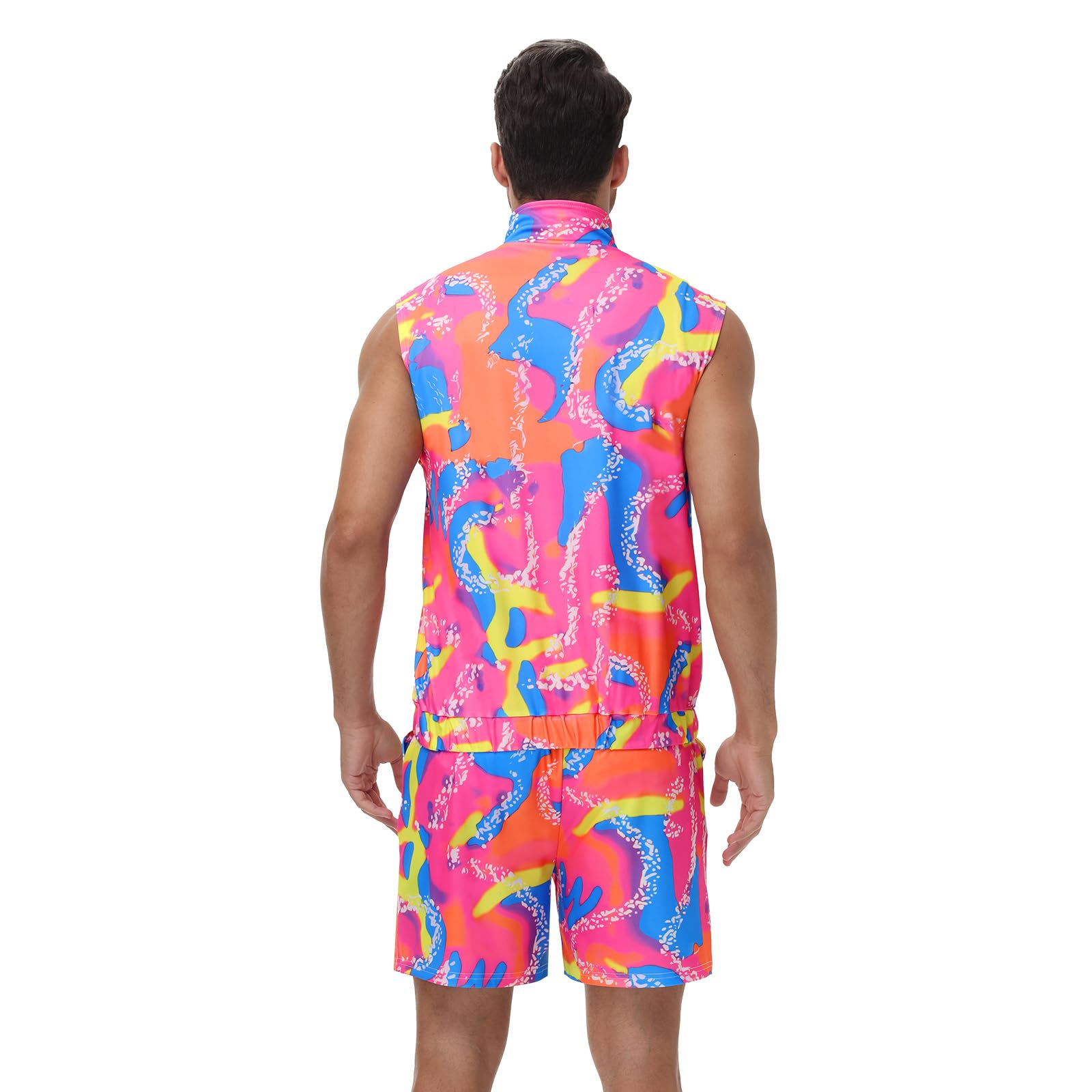 Disfraz de entrenamiento de los 80 para hombre, ropa de los 90 para adultos, disfraz de Halloween para parejas