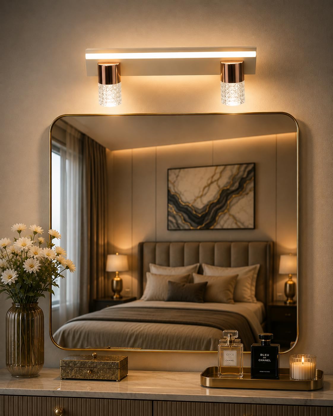 FILLISKA 3-in-1 Gold Wall Spotlight - Color Changing -9