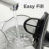 Vista 6 de OVENTE Hervidor eléctrico de 1.5L, calentador de agua de vidrio de borosilicato para encimera y hervidor para café o té, libre de BPA, apagado