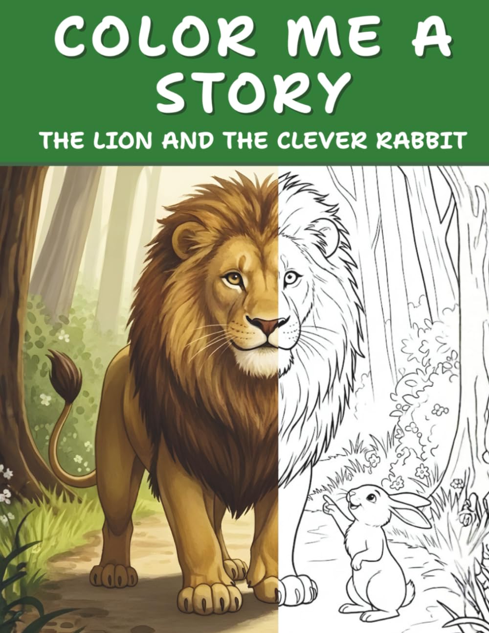 Color Me A Story: The Lion and The Clever Rabbit