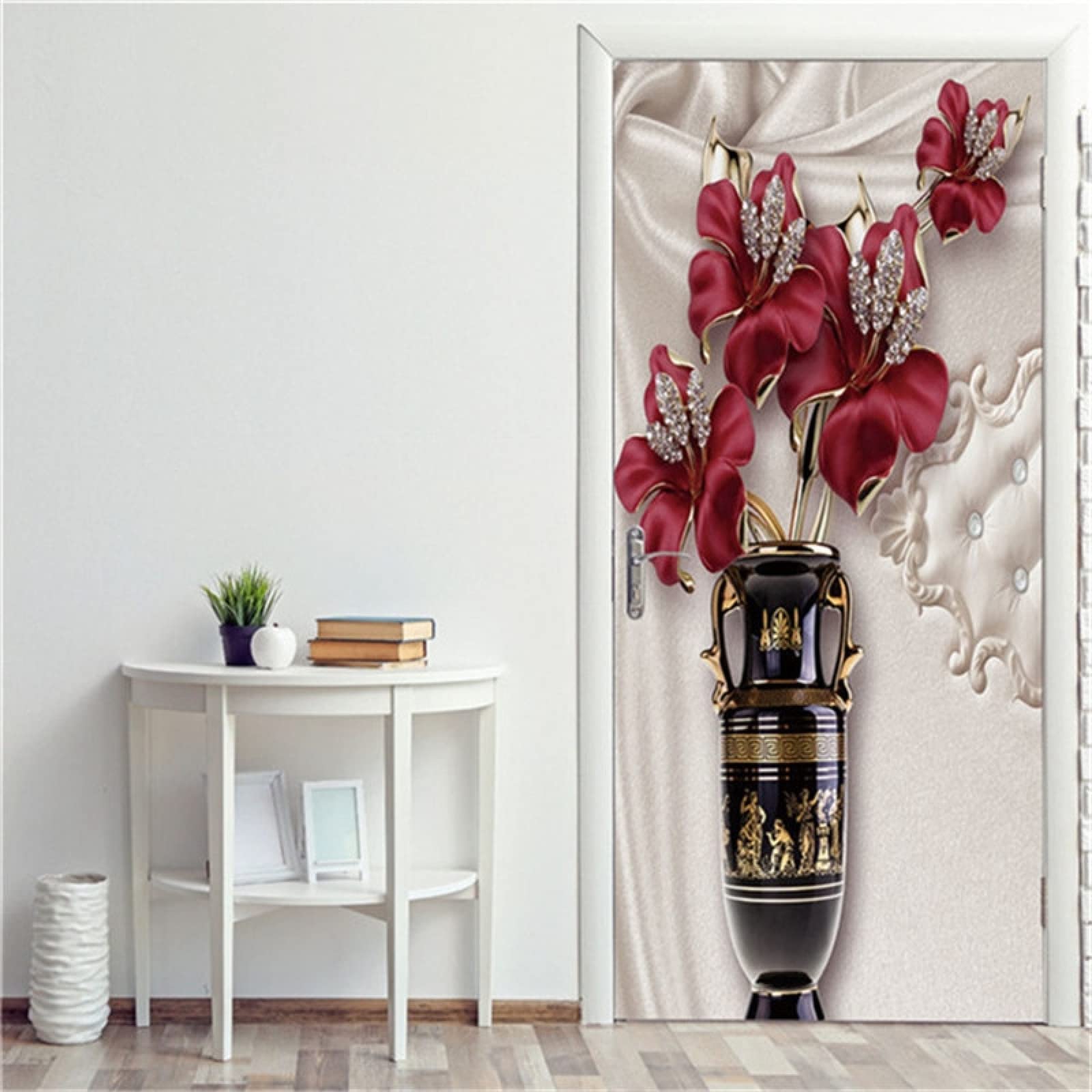 Affiche de porte carthame 3D pour créer une ambiance chaleureuse dans la chambre