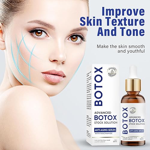 Miniatura 2 de Botox en una botella, suero facial Botox con vitamina C y E, suero facial con solución de botox, antienvejecimiento y estiramiento facial