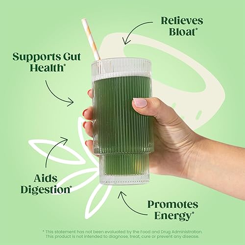 Miniatura 3 de Bloom Nutrition - Super Greens en polvo, probióticos, enzimas digestivas, espirulina y chlorella para alivio de hinchazón y para la salud intestinal