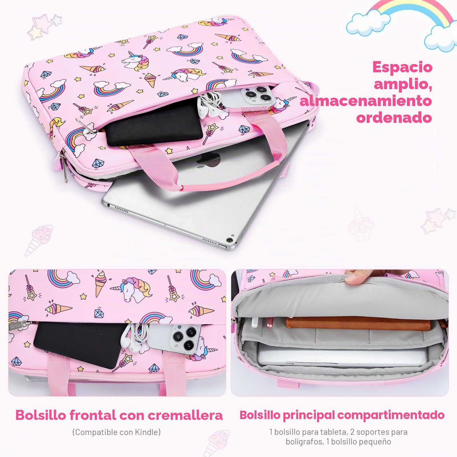 MoKo Bolsa de Hombro Infantil para Tablet de 7-8 Pulgadas