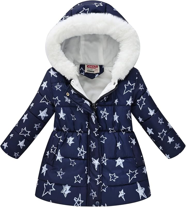 Girl's Long Down Coats Parka Kids Winter Coat Warm Hooded Puffer Jacket Toddler Jackets