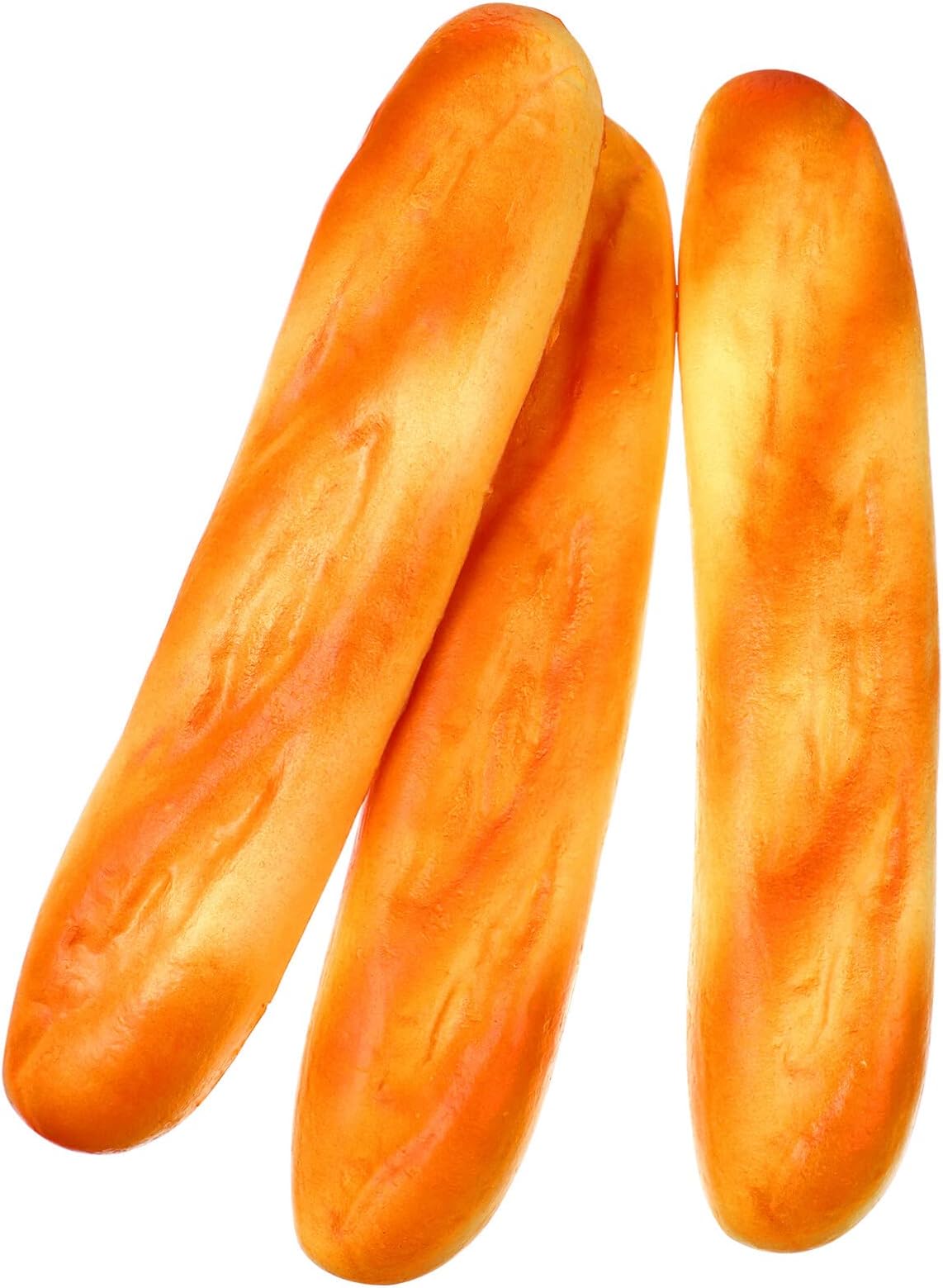 ULTNICE 3pcs Artificial French Long Bread Loaf Lifelike Fake Dessert Cake Food Pretend Play Food Playset Toys Photography Prop Kitchen Decoration, Medium