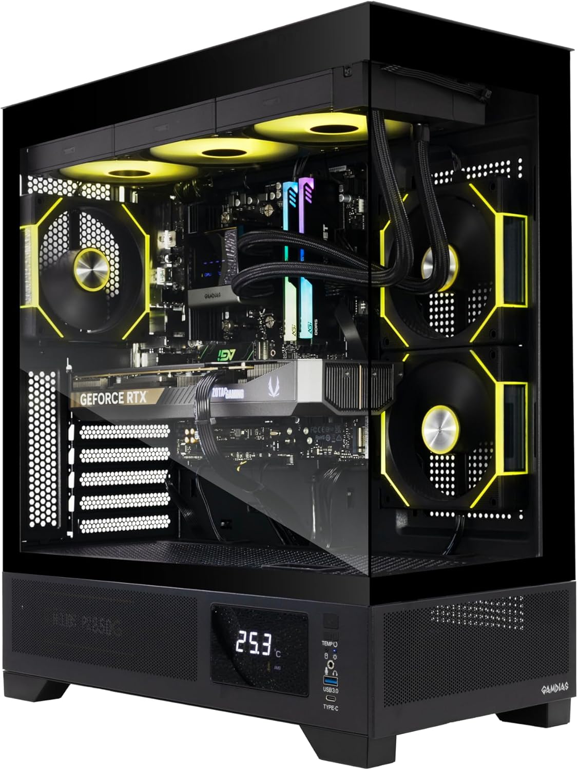 ZOTAC MEK AI-Enhanced Gaming PC Desktop Computer – NVIDIA GeForce RTX 5070 TI, AMD Ryzen 5 7600X up to 5.3GHz, 32GB DDR5 RGB, 2TB NVME M.2 SSD, 850W 80+ Gold PSU, WiFi+BT, Windows 11 ZOTAC MEK AI-Enhanced Gaming PC Desktop Computer – NVIDIA GeForce RTX 5070 TI, AMD Ryzen 5 7600X up to 5.3GHz, 32GB DDR5 RGB, 2TB NVME M.2 SSD, 850W 80+ Gold PSU, WiFi+BT, Windows 11