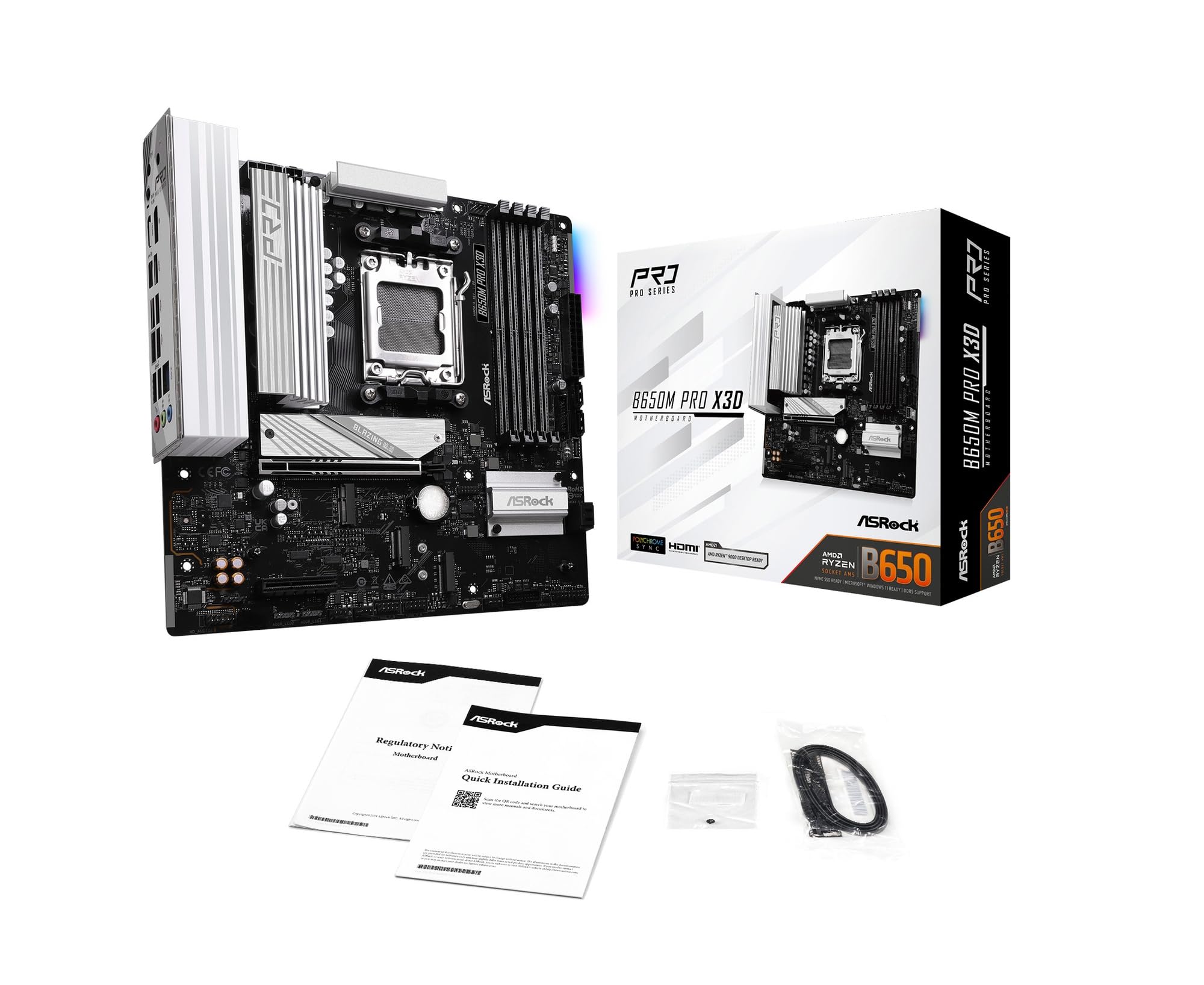 マザーボード ASRock B650M PRO X3D ASRock > B650M Pro X3D WiFi