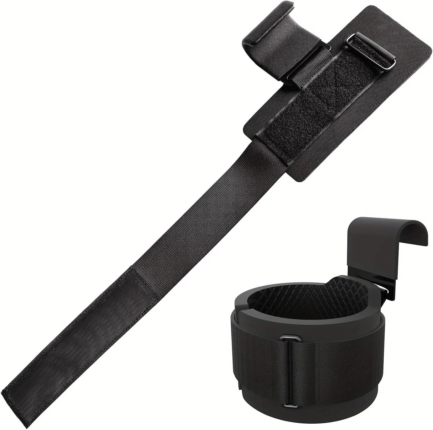 Weight Lifting Hooks Gym Fitness Set Weightlifting Wrist Straps Heavy Duty Pull-ups Power Grips with Padded Workout Hook