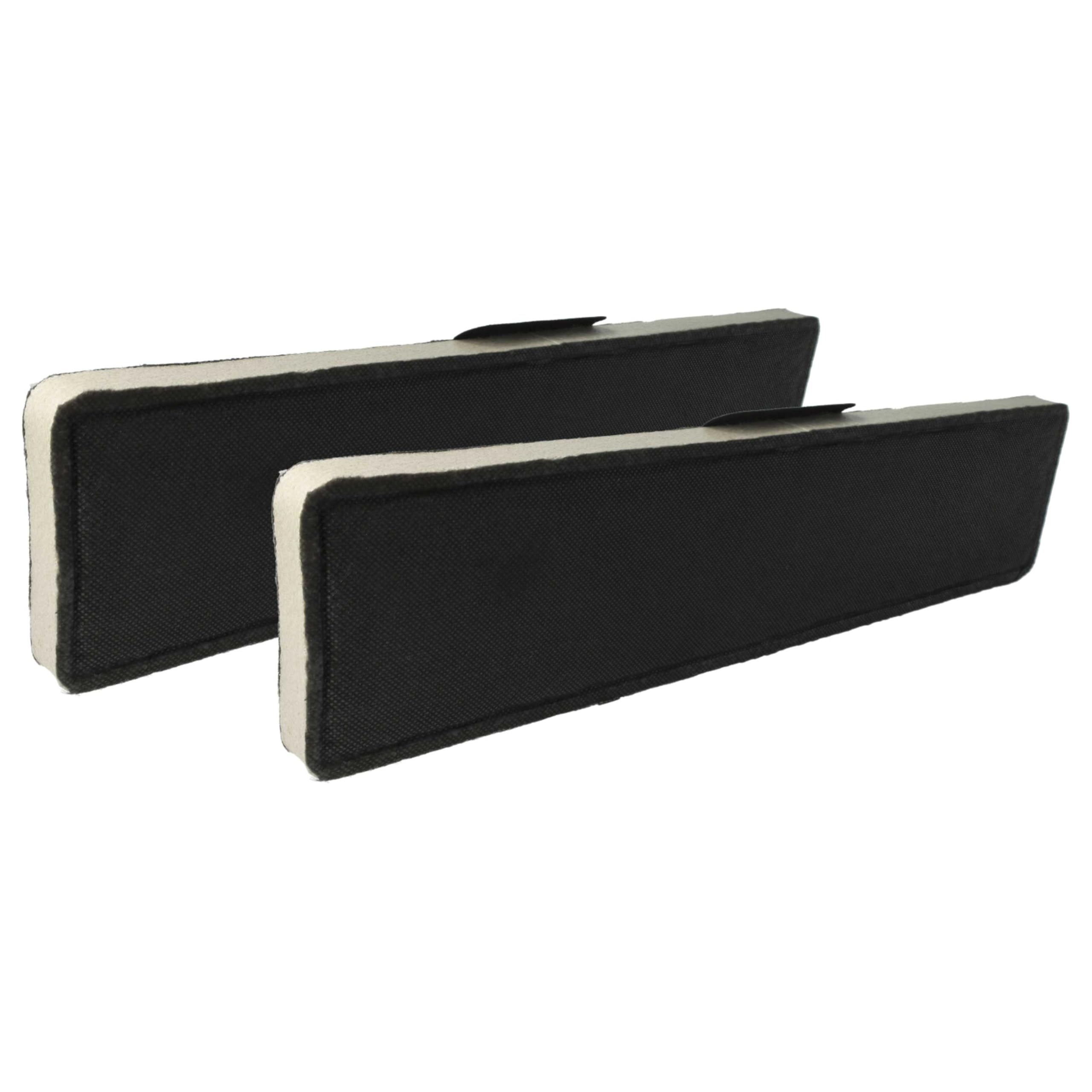 vhbw 2x filtro a carboni attivi compatibile con Miele AURA EDITION 6000 / OBSW cappe aspiranti - 43 x 10 x 2 cm
