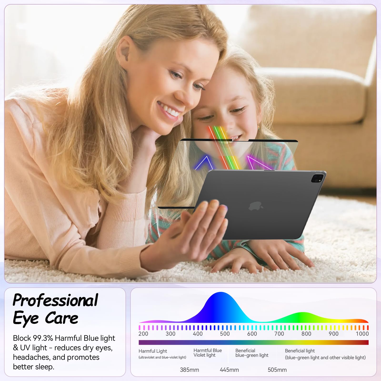 IPROKKO Protection d'écran magnétique pour iPad Pro 11" M5/M4 Lumière bleue