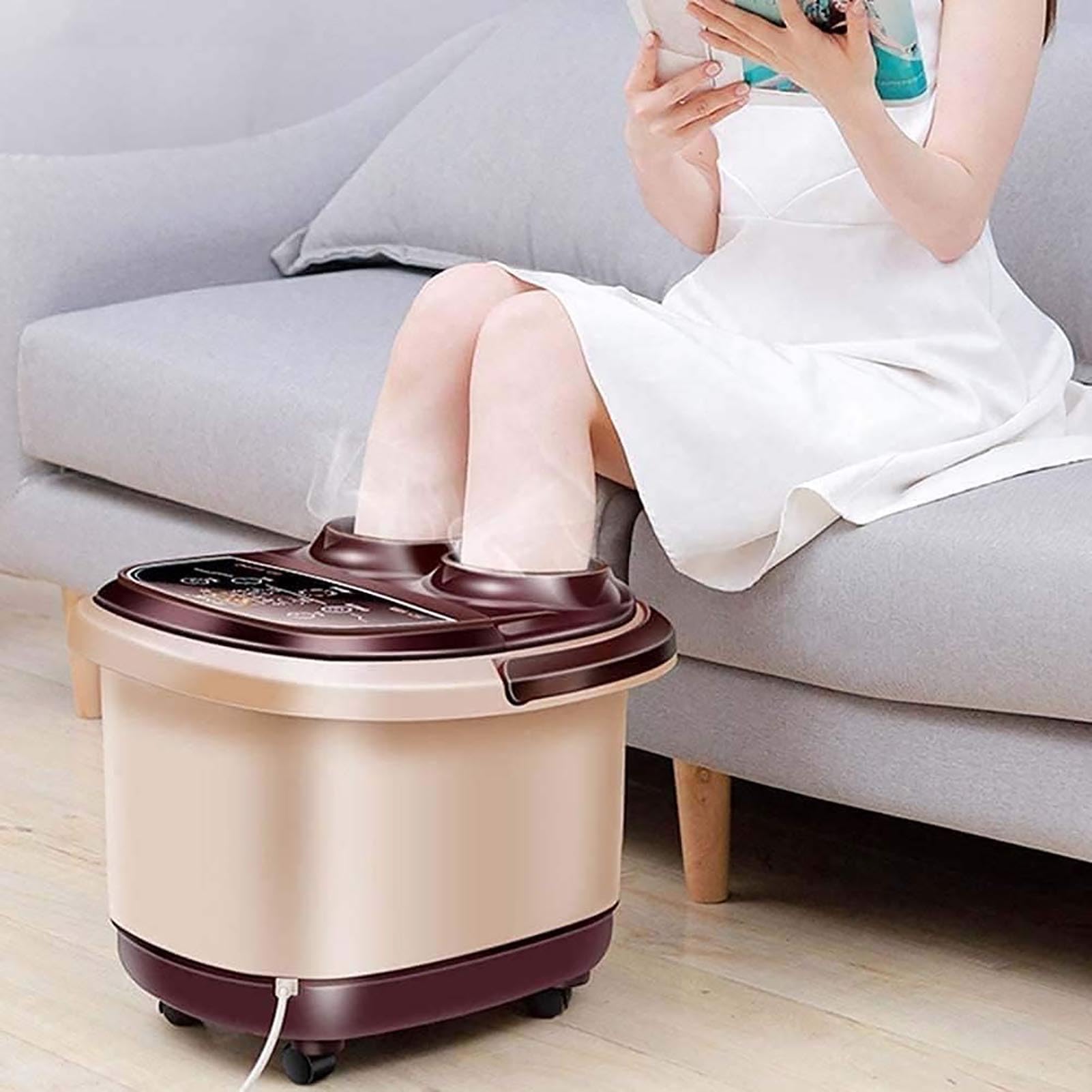 Vasca per Pediluvio Elettrica Riscaldata, Home Foot Manufac Gift, Idromassaggio Elettrico per Pediluvio con Calore