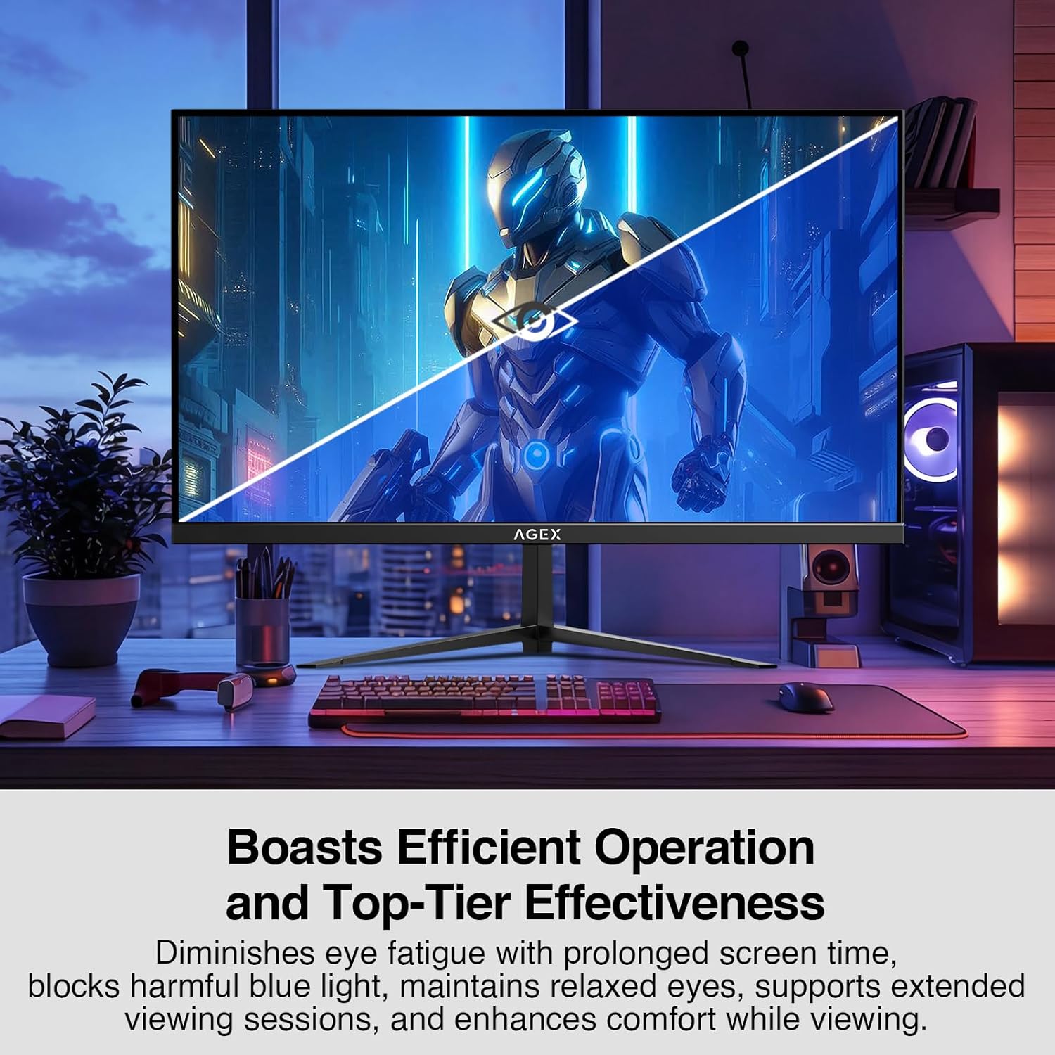 Z Z-EDGE 24.5 Inch Gaming Monitor, 400Hz, 1920x1080 FHD, AG25S 1ms Response Time, FreeSync, IPS Display, Black, Desktop Stand Mount