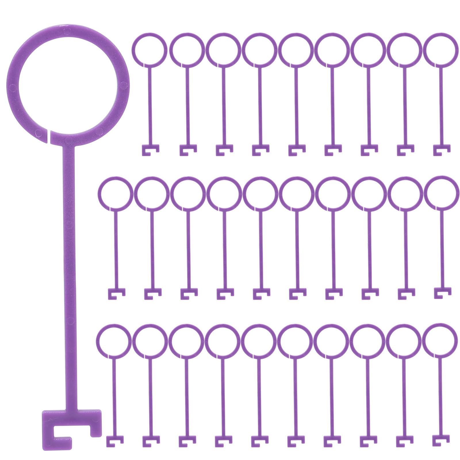 MORIVERO 30 Pcs Clay Pigeon Holders for Clay Targets, Versatile Purple Pigeon Hooks for Shooting Practice Outdoors