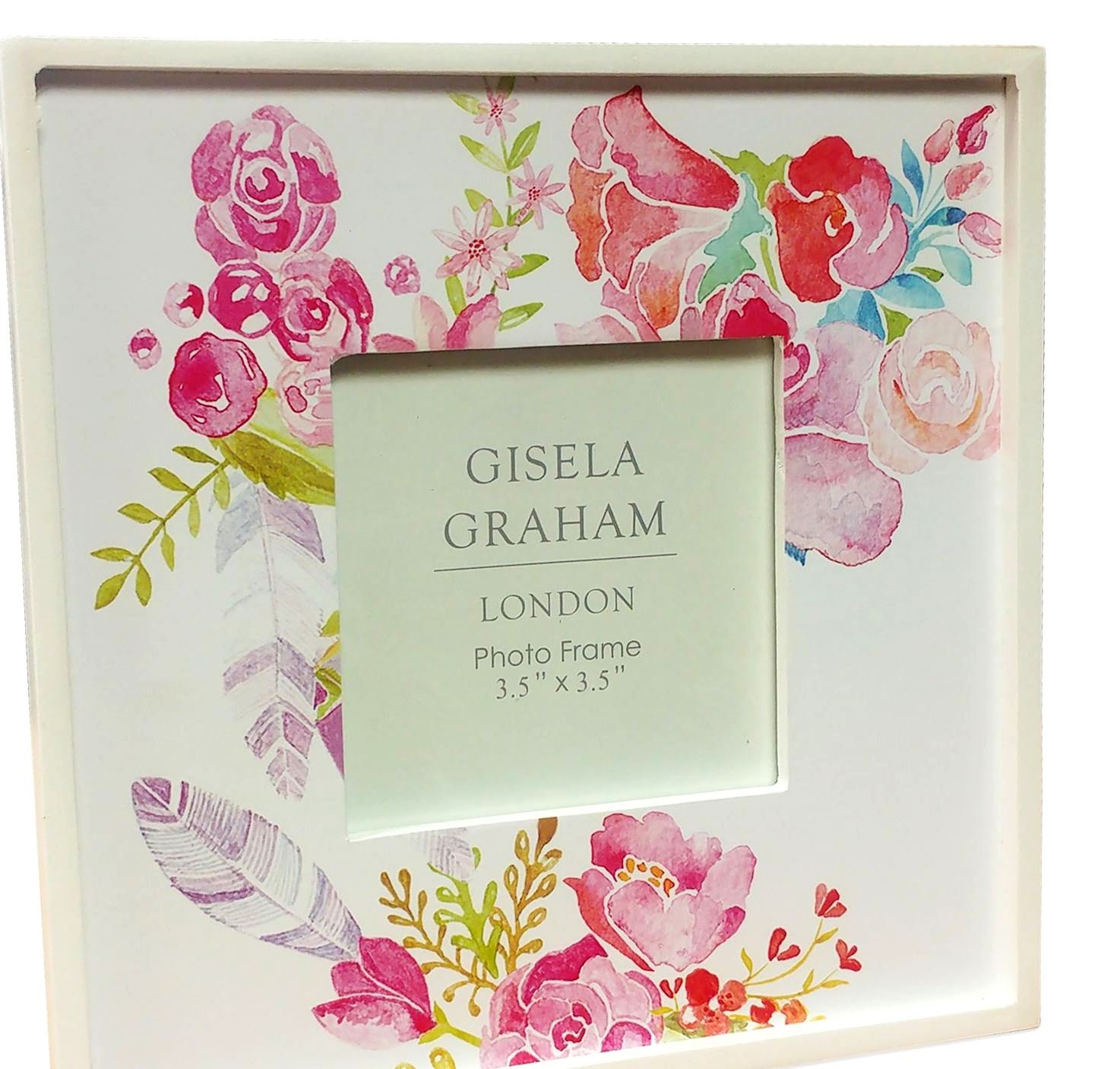 Pink Flower Wood Picture Frame by Gisela Graham
