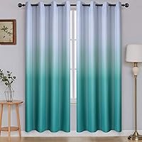 Vista 150 de SimpleHome Ombre Room Darkening Curtains 96 inches Length for Bedroom,Grommet Gradient Light Blocking Beige Gradient Window Curtains for Living