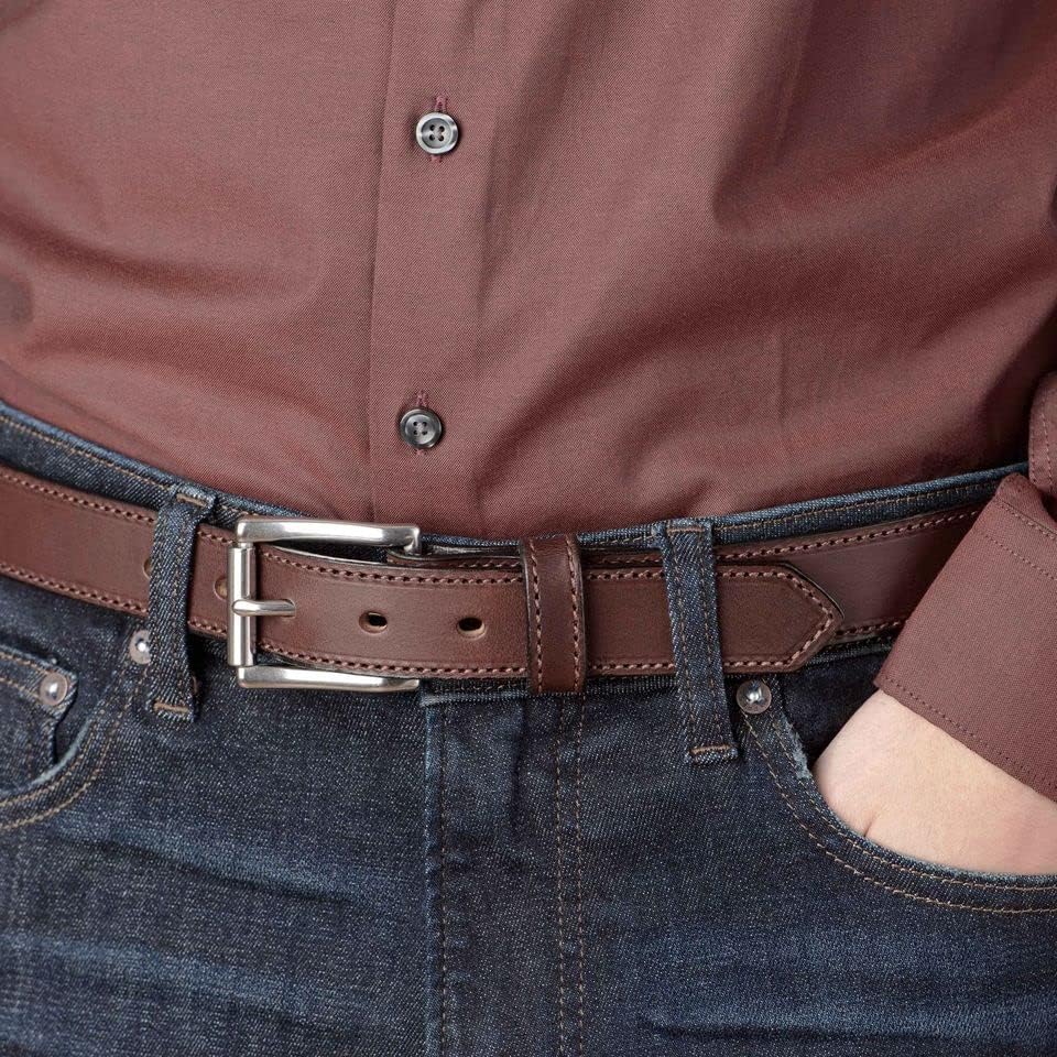 Bullhide Belts Mens Leather Belt for Work, Casual, Dress 1.25" Wide - Image 4