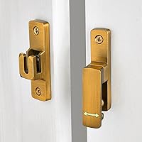 Vista 6 de Cerradura de puerta de granero de 90/180°, cierre abatible de aleación de zinc para pestillos de seguridad para puertas de granero, ventanas