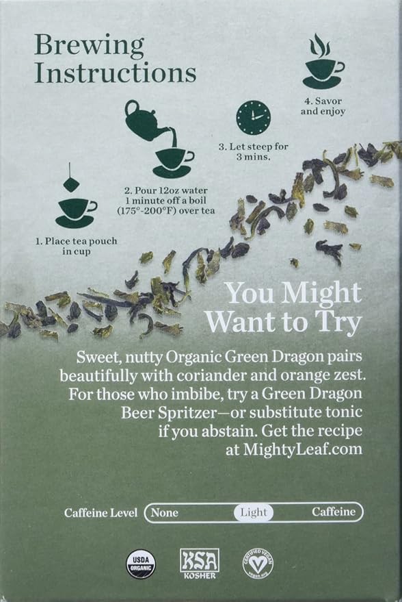 Té Verde Orgánico en Saquitos, 15 Unidades miniatura 5