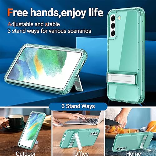 Miniatura 2 de AICase Funda para Samsung Galaxy S21 FE, protección contra caídas, cuerpo completo, resistente, resistente, a prueba de golpes, caídas y polvo,