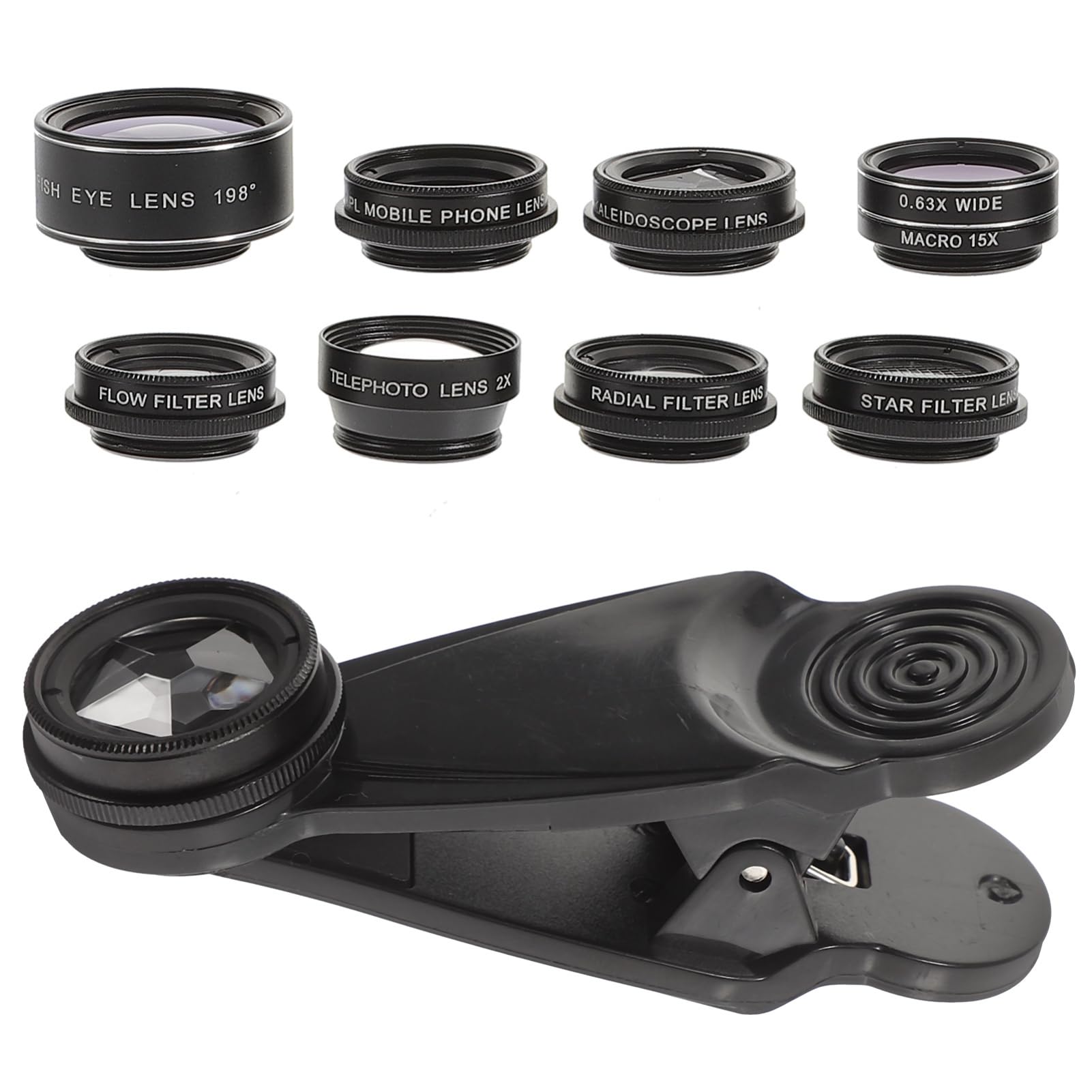 SHINEOFI Kit Obiettivo Per Fotocamera Per Telefono Obiettivo Professionale Per Fotocamera Per Telefono Fisheye Grandangolo Per Per Macro Per Per