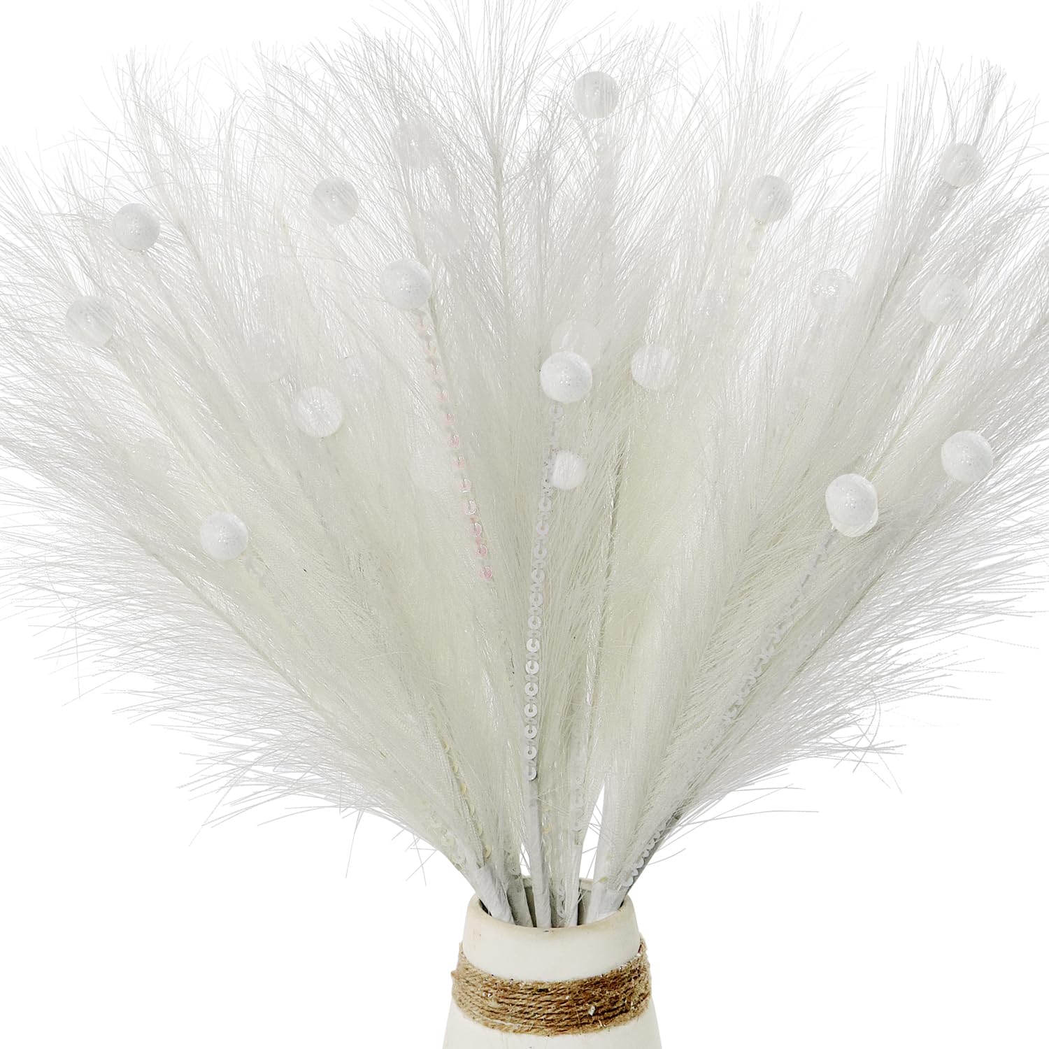 Ramas de las pampas artificiales para decorar el salón en Navidad y rellenar jarrones