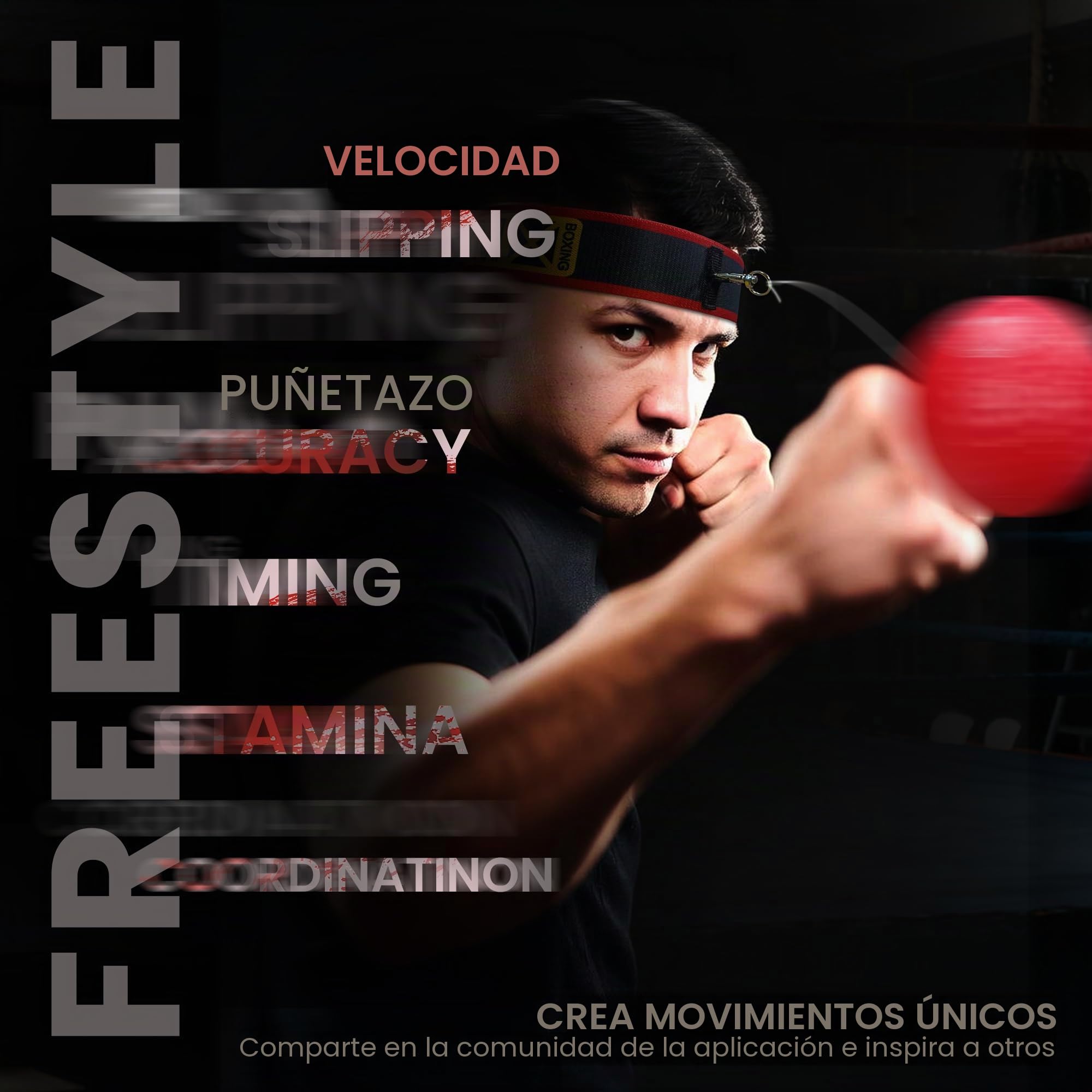 YMX BOXING Ultimate Reflex Ball - Juego de 4 bolas de reflexión más 2 diademas ajustables, ideal para reflejos, sincronización, precisión, enfoque y coordinación ojo-mano para boxeo, MMA y Krav Mega