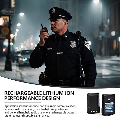 Miniatura 5 de Paquete de 2 baterías de iones de litio de 7.4V 2600mAh SBR-26Li de repuesto para radios portátiles Yaesu FT-25R FT-65R FTA-250