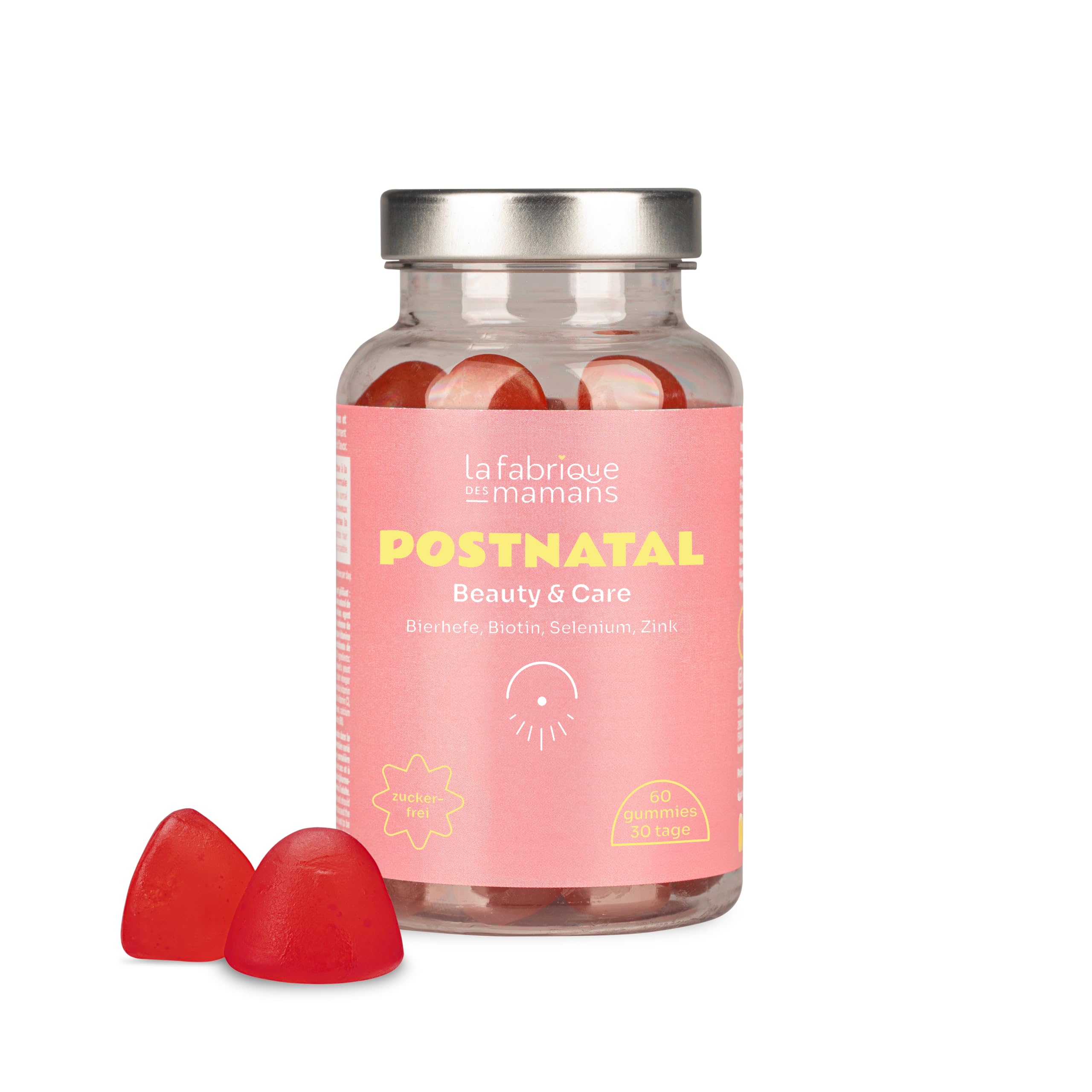 Wochenbett, Postnatal, Nahrungsergänzungsmittel nach der Geburt, Wachstum und Stärkung der Haare | Regeneration der Haut | 60 Gummies